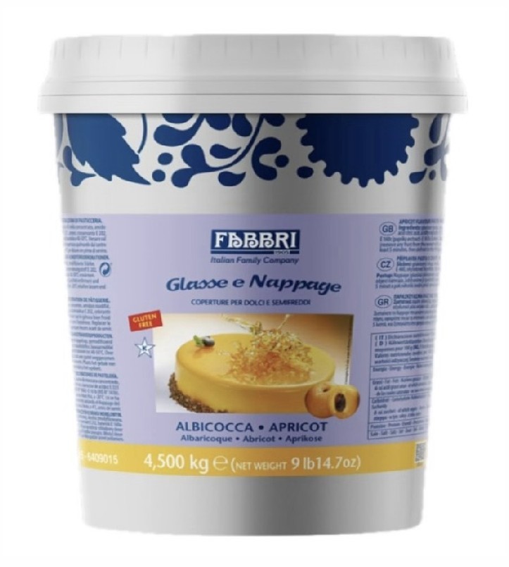 Glassa a specchio ALBICOCCA nappage kg.4.500 (glutenfree) Fabbri - immagine 2