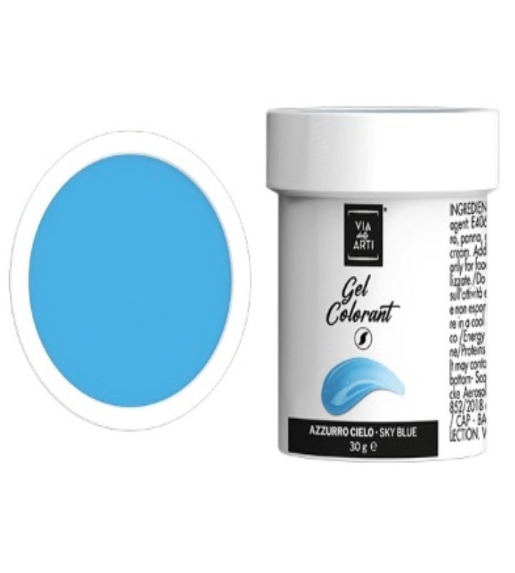 Colorante gel Azzurro cielo gr.30 (glutenfree) Volcke - immagine 3