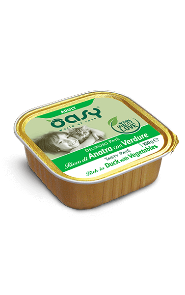 Oasy Delizioso Paté Adult Ricco Di Anatra Con Verdure - immagine 2