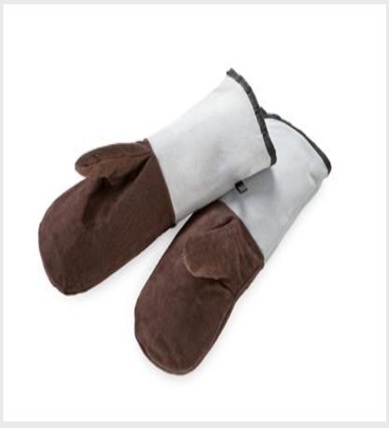 Guanti da forno in pelle con polsini (450mm) - immagine 2