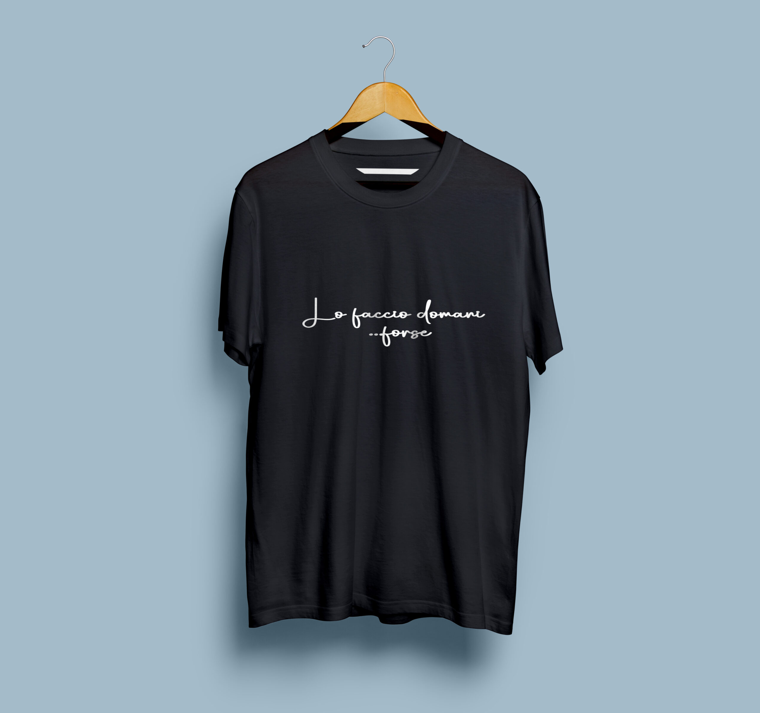 T-shirt Maglietta Personalizzata “Lo faccio domani… forse” - immagine 4