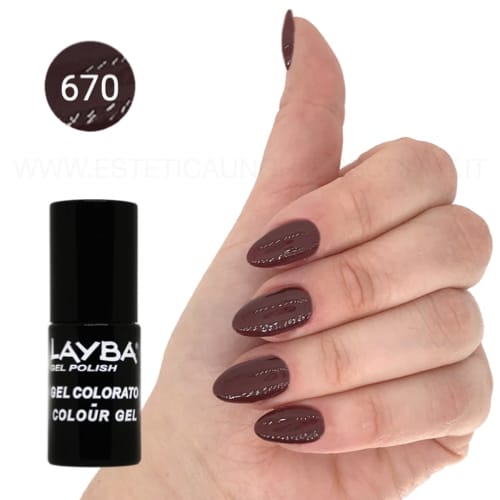 Layba Gel Polish Smalto Gel Semipermanente – 670 SCARLETT - immagine 2