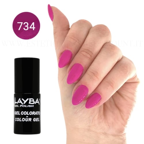 Layba Gel Polish Smalto Gel Semipermanente – 734 NAILPORN - immagine 2