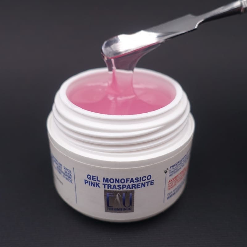 GEL UV Monofasico Pink Traspare. Viscosita media 50 ml - immagine 2