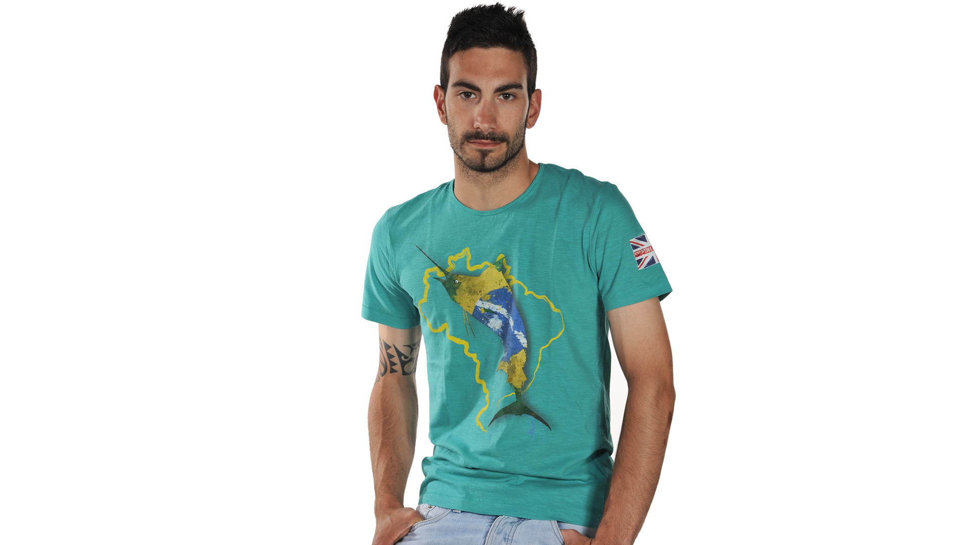 T-SHIRT Nazioni Brasile by “Fishing Passion” Marlin - immagine 2